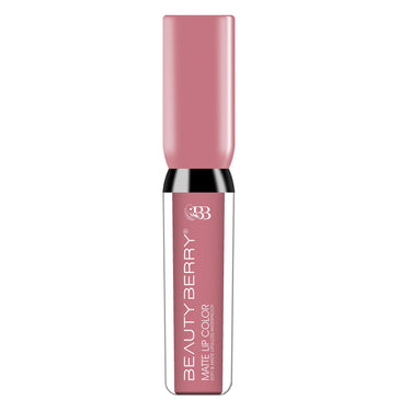 Beauty Berry Soft & Matte Waterproof Liquid Lipstick - Rich Pigment, Long Lasting, Non-Transfer With Vitamin E (My Pink-27, 1)